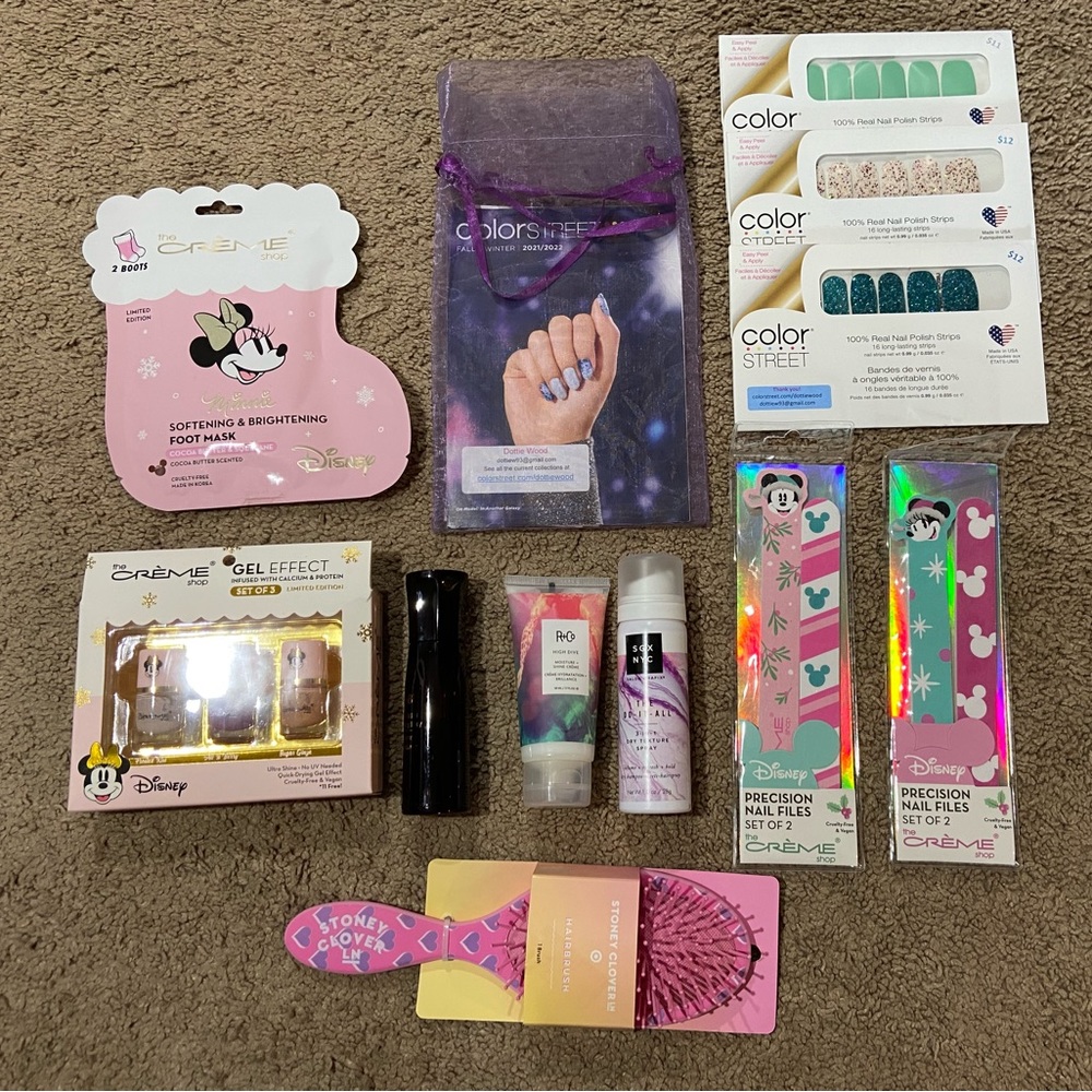 Nail & Hair Accessories Bundle of 11 Oribe R+Co Color Street Crème Shop Disney